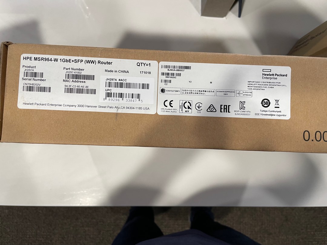 HPE MSR954-W Router, Computers & Tech, Parts & Accessories, Networking ...