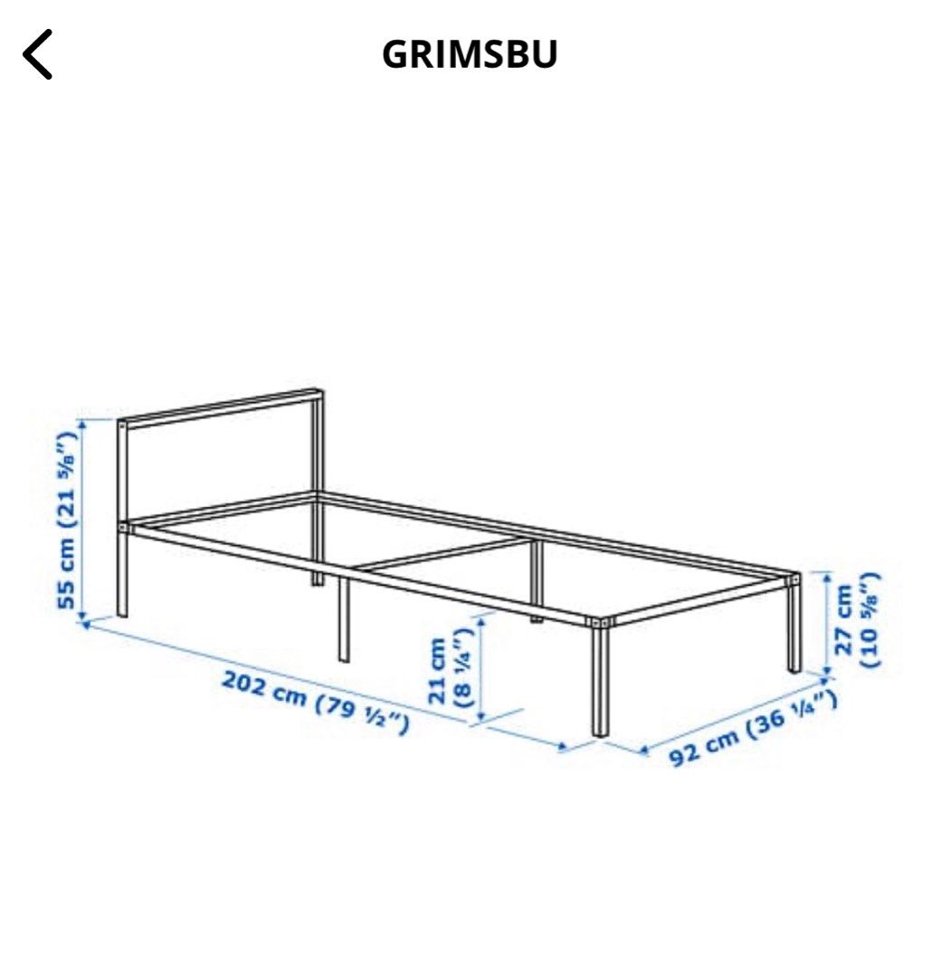 Ikea bed frame, Furniture & Home Living, Furniture, Bed Frames