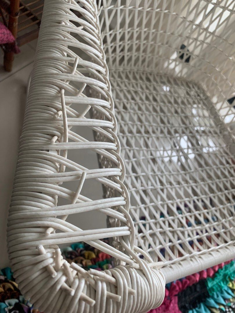 Ikea white outdoor chair, Furniture & Home Living, Furniture, Chairs on