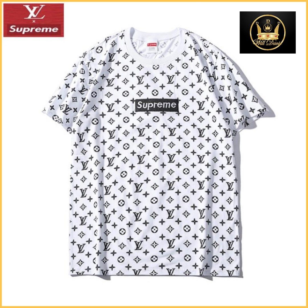 Imported Louis Vuitton X Supreme Cool T-Shirt ♥️🖤🤎🤍, Men's