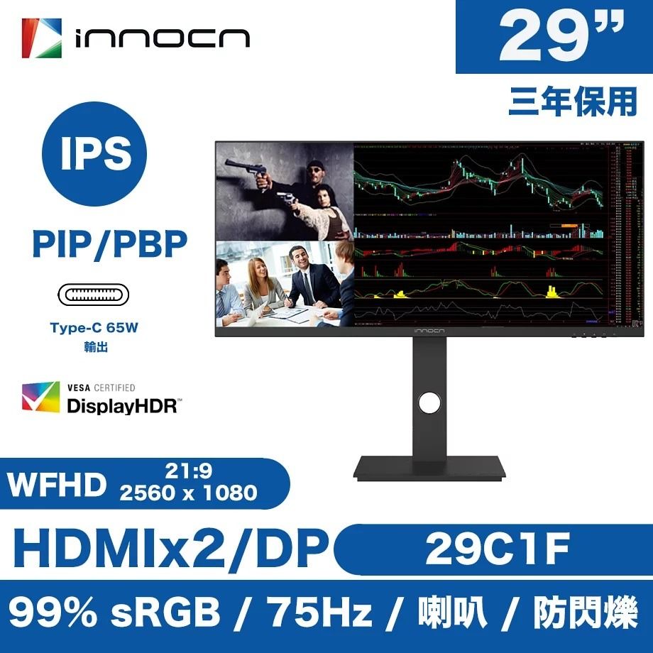 Buy INNOCN 29 Ultrawide Computer Monitor WFHD 2560 x 1080P 21:9