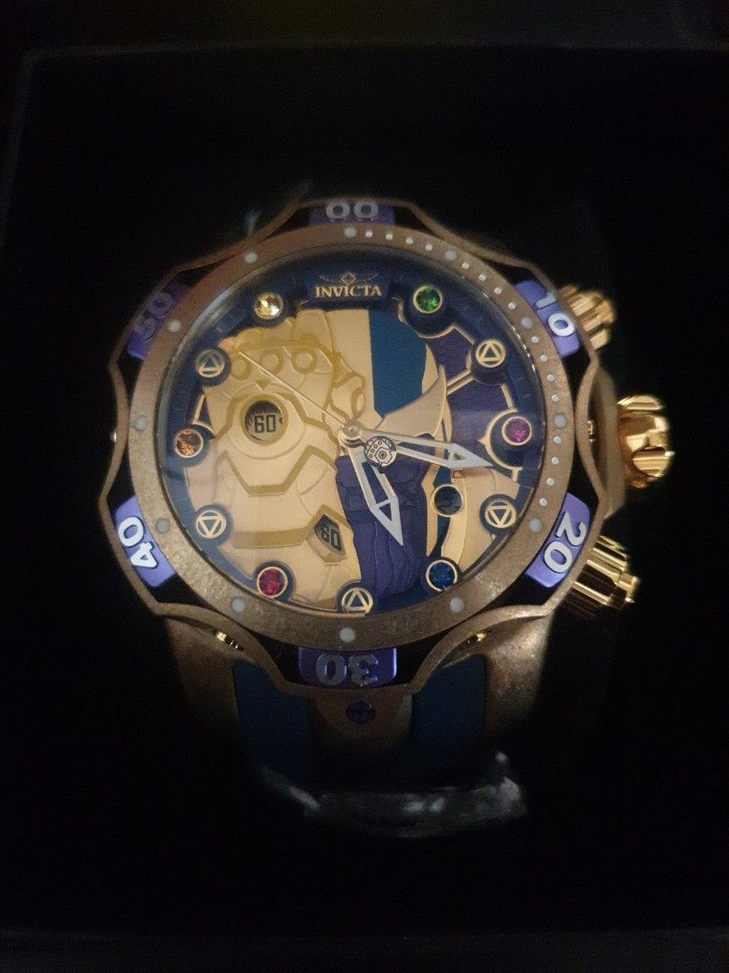 Invicta Venom Marvel Thanos with Cubic Zirconia Infinity Stone Limited Edition