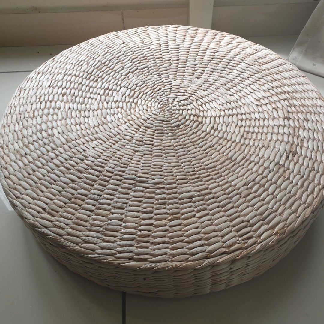 Japanese Style Straw Cushion Thickened Rattan Futon Cushion Hand