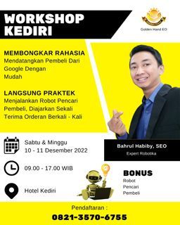 LANGSUNG PRAKTEK!! 0821-3570-6755, Workshop Digital Marketing Mendatangkan Pembeli Dari Google Di Bogor - Golden Hand EO