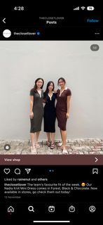 LN Nadia Knit Midi Dress in Black
