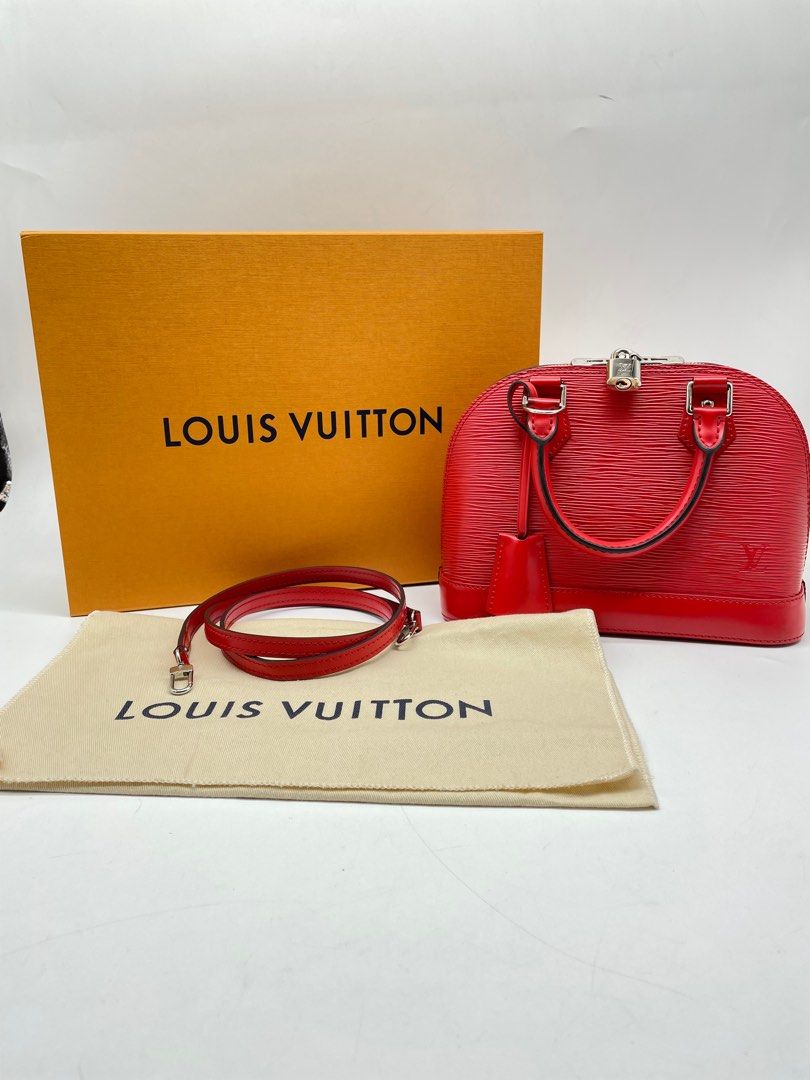 Buy Free Shipping Authentic Pre-owned Louis Vuitton Epi Carmin Red