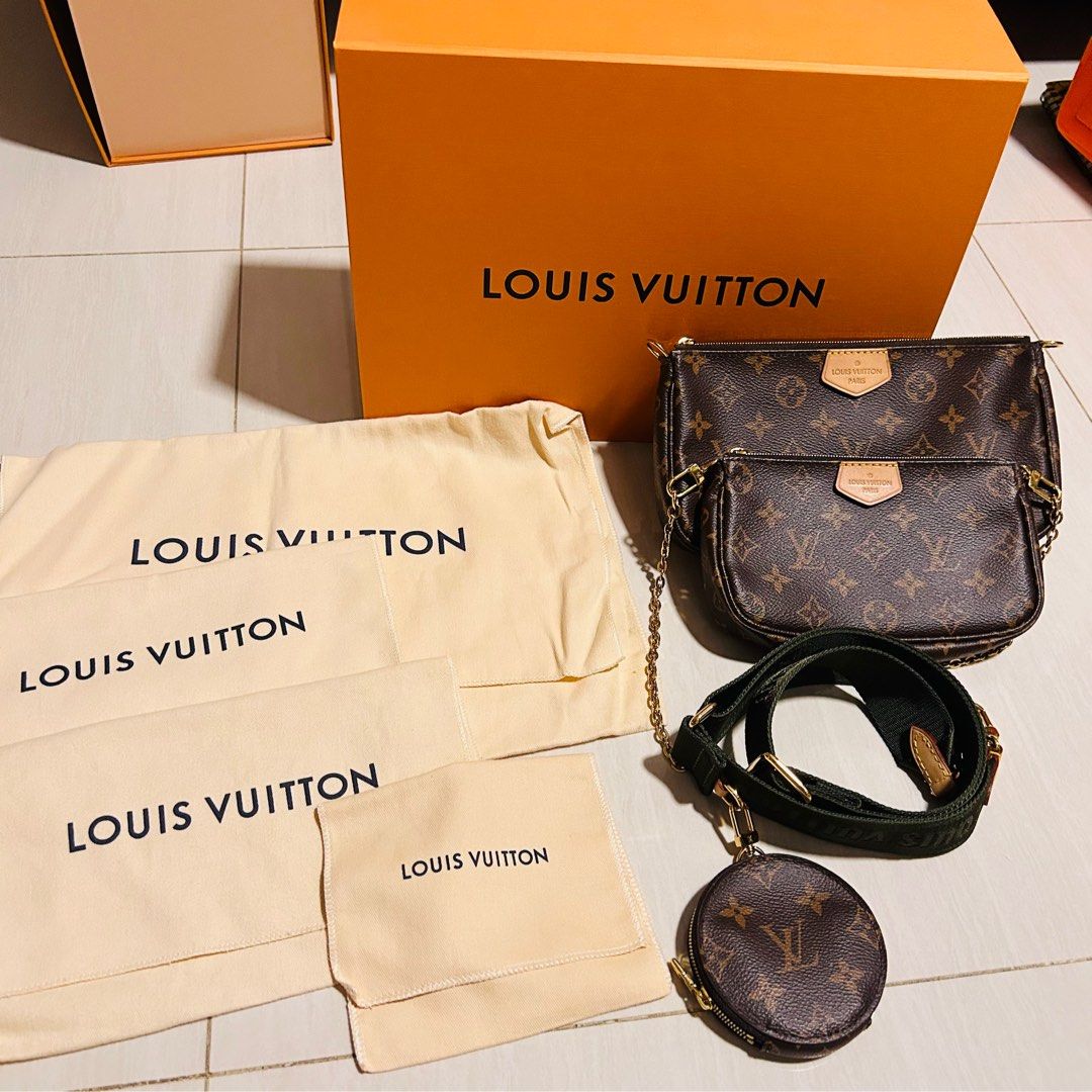LV Multi pochette khaki, Luxury, Bags & Wallets on Carousell