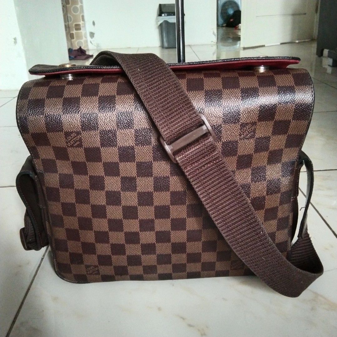 Louis LV Damier Tas Selempang Pria Wanita, Fesyen Pria, Tas