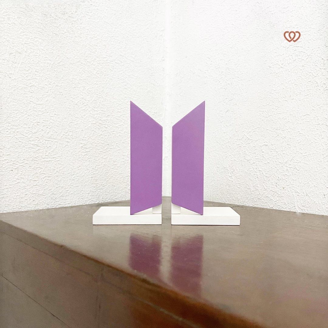 [MADE-TO-ORDER] BTS Logo Bookends, Hobbies & Toys, Memorabilia ...