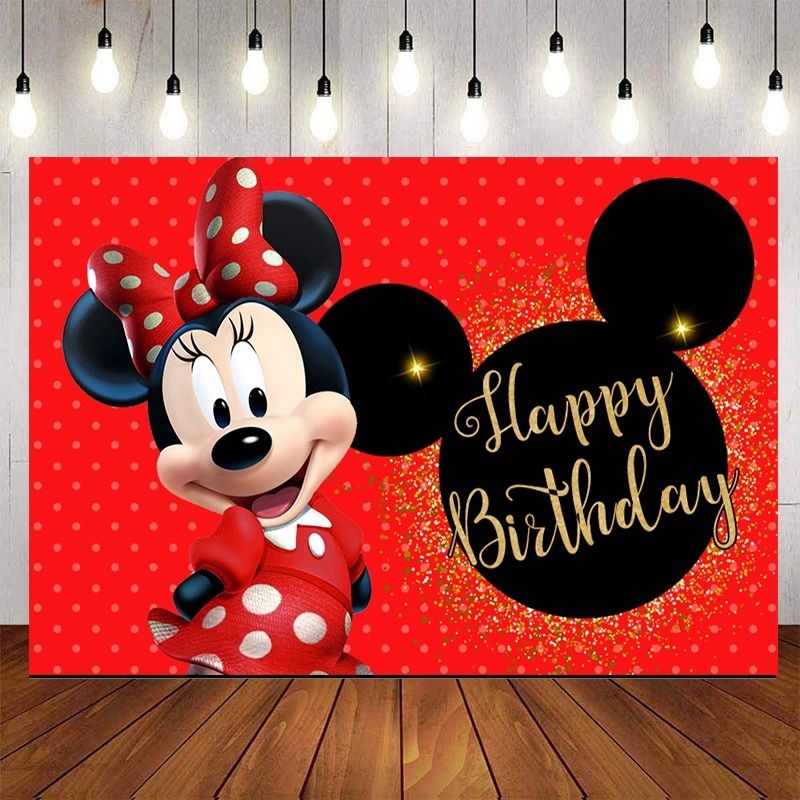 red minnie mouse birthday wallpaper