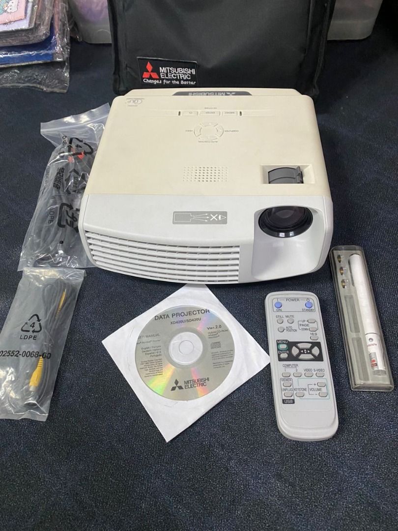 Mitsubishi XD420U Projector, TV & Home Appliances, TV & Entertainment, on Carousell