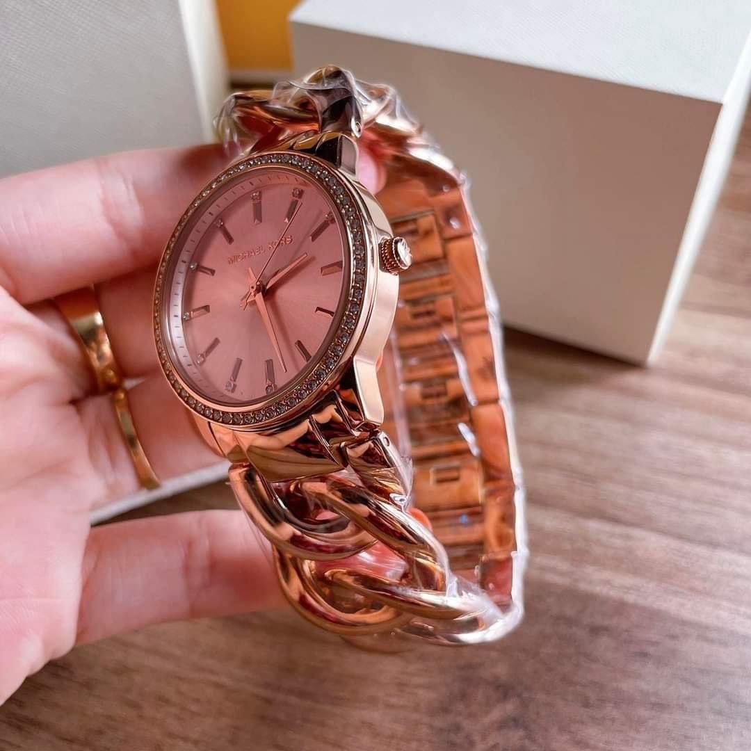 Mk twisted hot sale rose gold