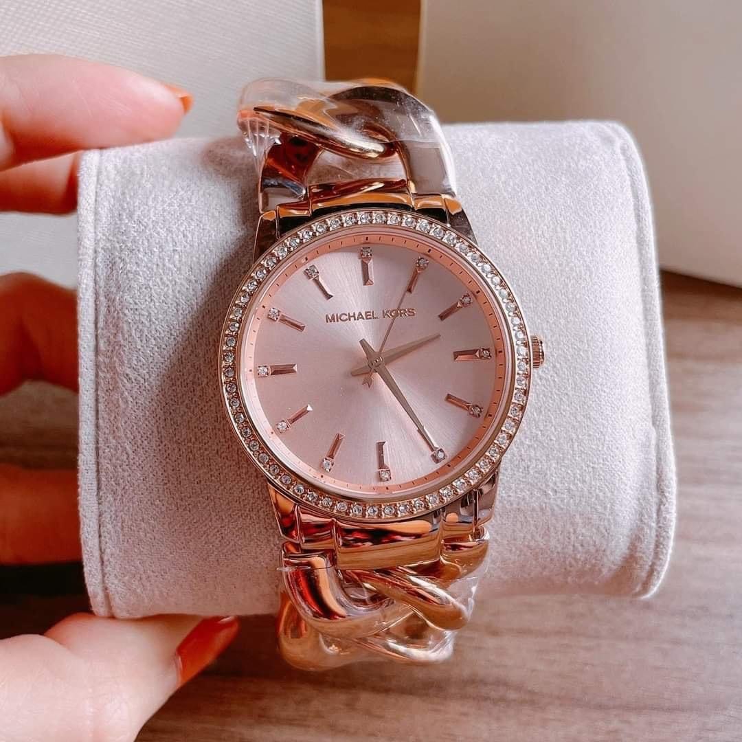 Mk twisted sales rose gold