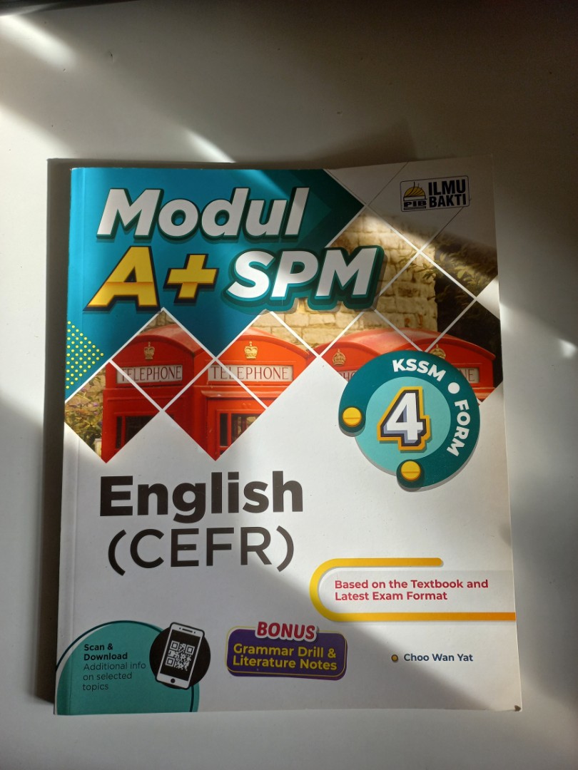 MODUL A+ SPM ENGLISH CEFR FORM 4 KSSM ILMU BAKTI, Hobbies & Toys, Books