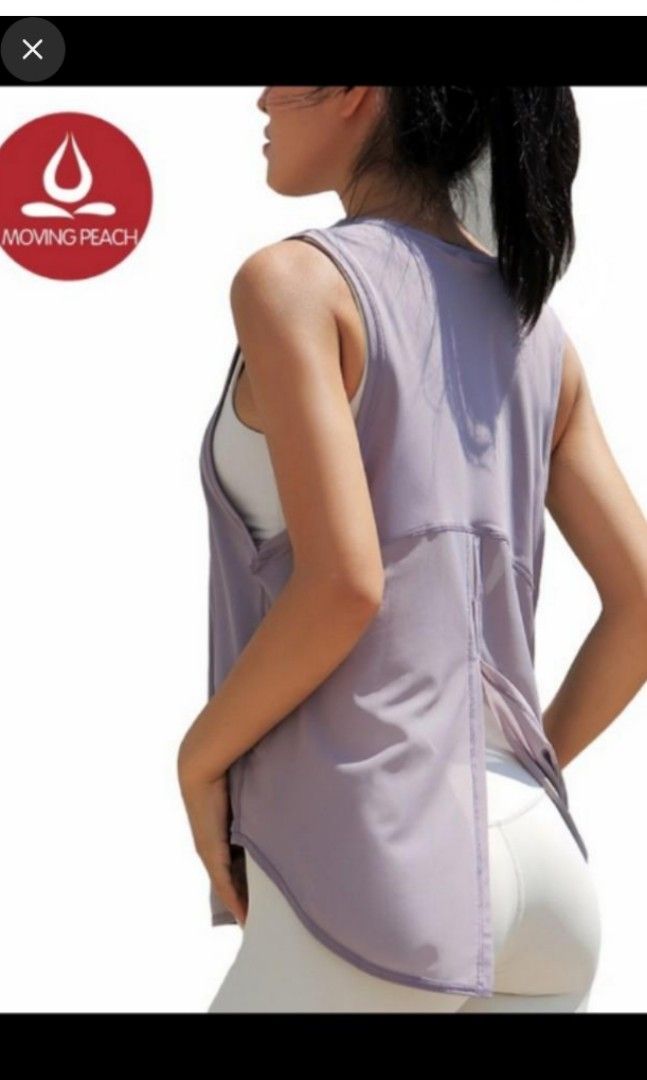 Peach workout top discount