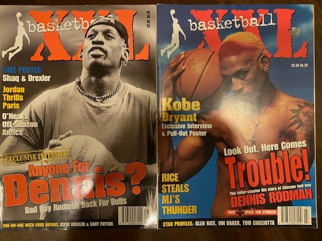 Special NBA LAKERS bulls knicks Lot 7 magazines /maxi basket