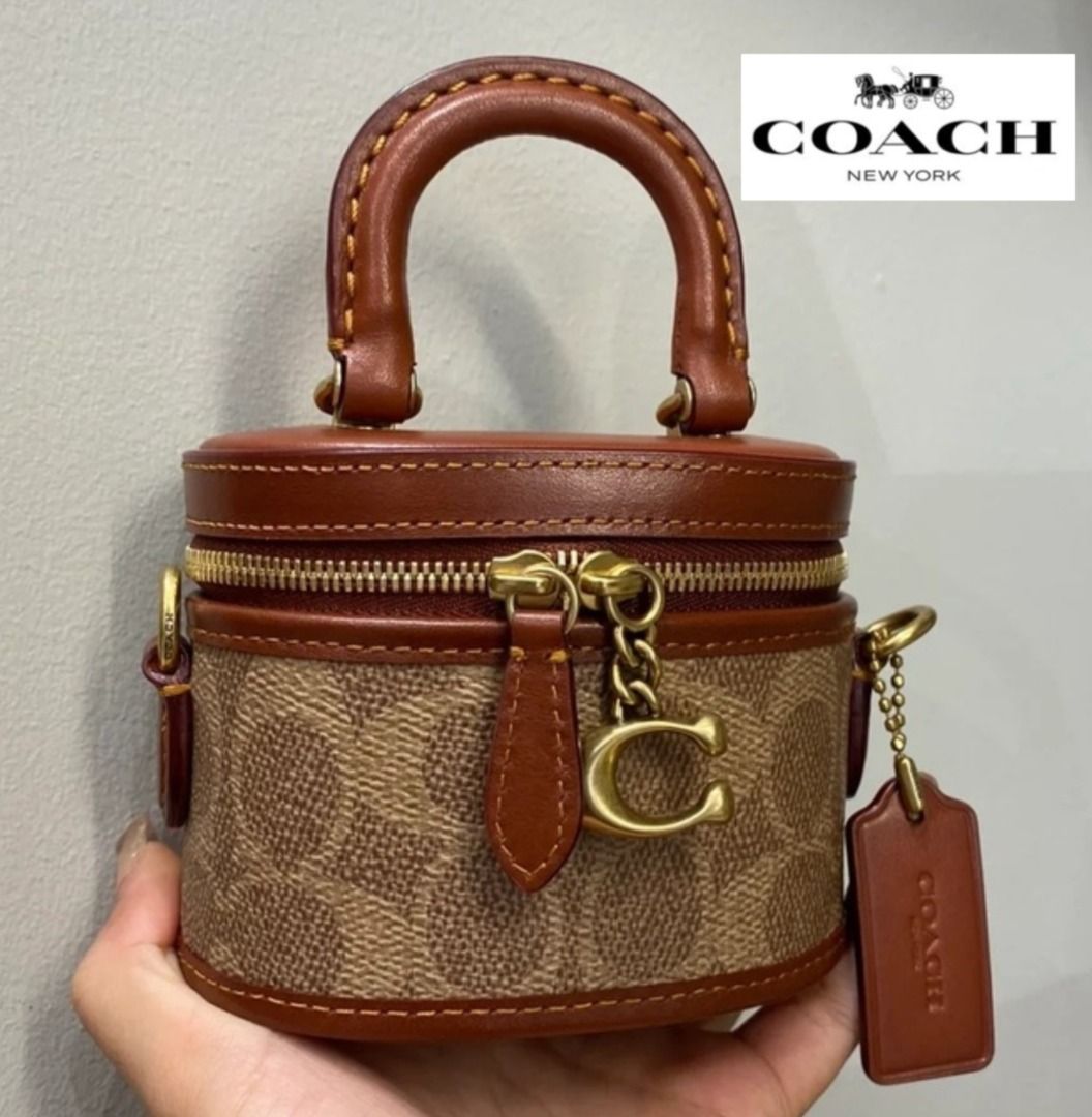 New Coach Original Tan Rust Collection TRAIL CROSSBODY 12 IN