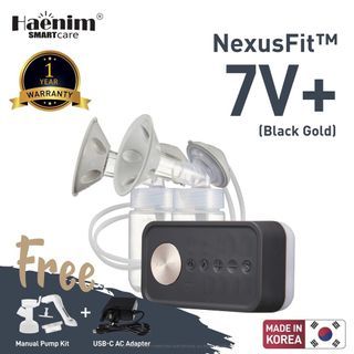 NexusFit™ 7V+ Breast Pump (Black)