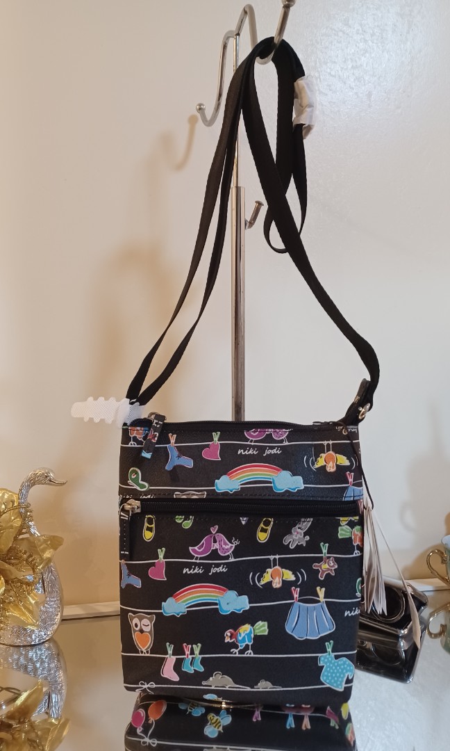 💜💕Niki Jodi CNJASA Printed Sling Crossbody Bag, Women's Fashion, Bags ...