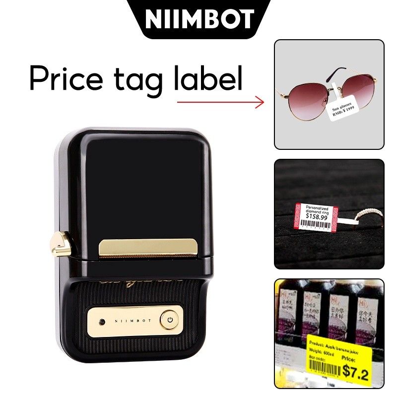 Nimbot B21 Label Thermal Printer Maker Including 10 Rolls Of Labels Wireless Bluetooth 5130