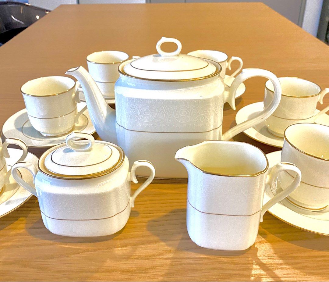 Noritake Bone China Tea Set for 6 pax, Furniture & Home Living