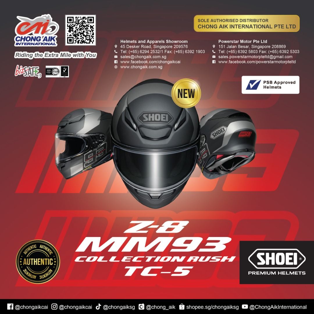 NOW AVAILABLE] SHOEI MM93 Collection - SHOEI Neotec II MM93 TC5