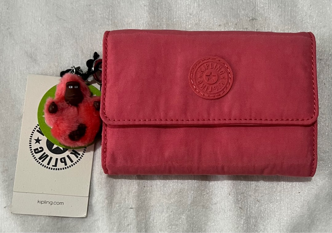 Original Kipling Pixi Medium Wallet (Coral Crush), Women's Fashion