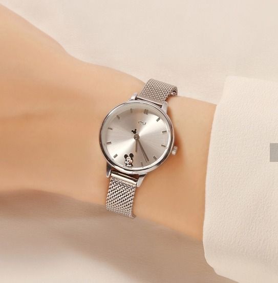 OST Korea - Mickey Mouse Mesh watch, Women's Fashion, Watches ...