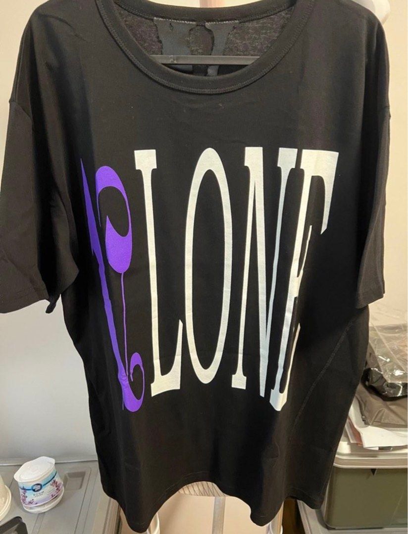 Palm Angel X Vlone Black Purple (Size L), Men's Fashion, Tops & Sets,  Tshirts & Polo Shirts on Carousell