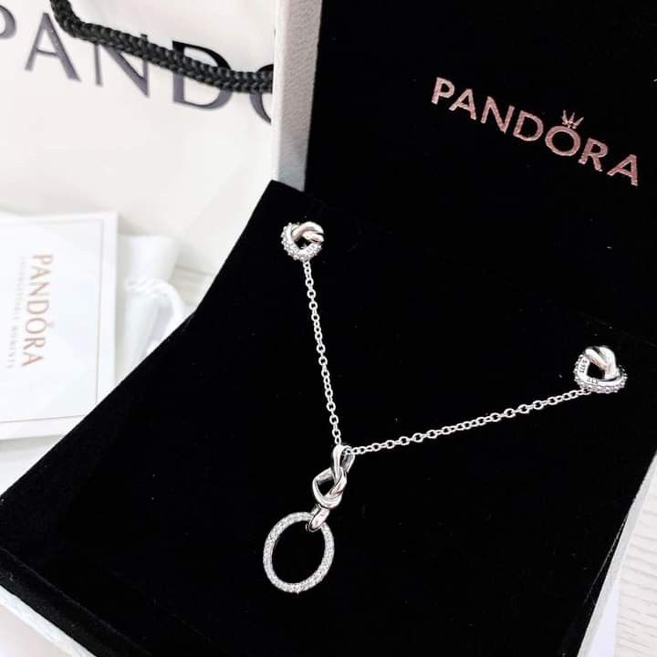 Pandora knotted sales heart necklace