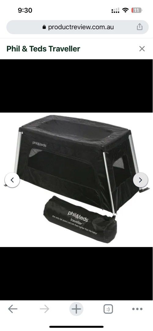 Phil & Teds Travel Cot, Babies & Kids, Baby Nursery & Kids Furniture