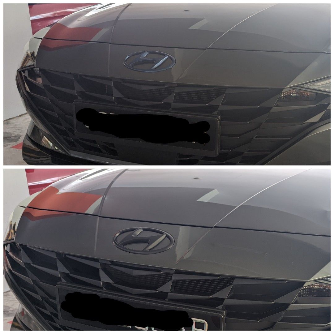 Plastidip / Dechrome Logo, Emblem - Hyundai Avante 2020, Car ...