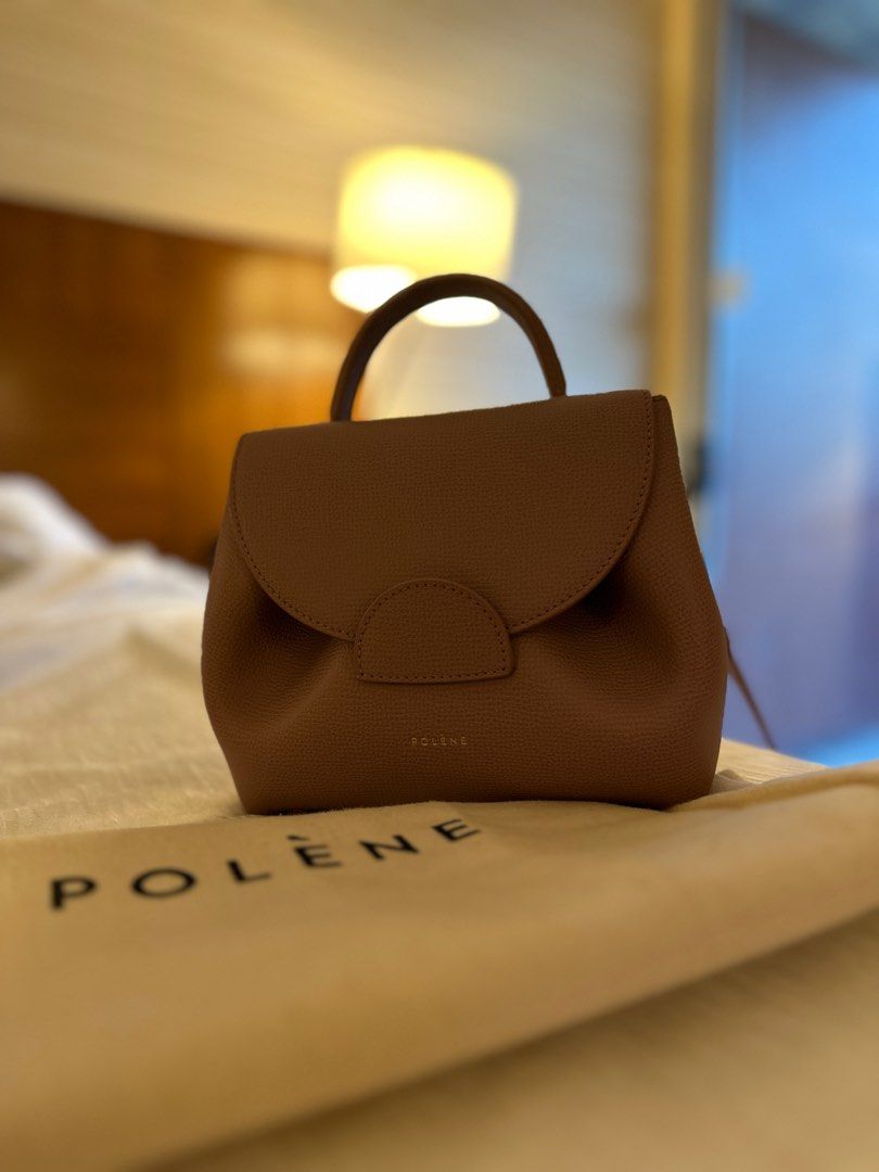 Polène  Bag - Numéro Un Nano - Lilac Textured Leather