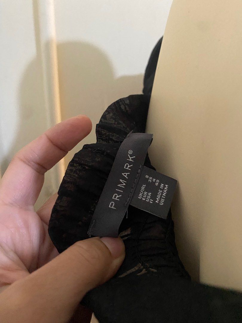 Puff / puff sleeve / smock / black puff / Primark / smocked, Women's