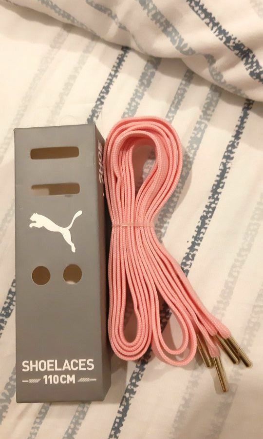 Puma Shoe Laces with Gold Tips, Women's Fashion, Footwear, Sneakers on Carousell