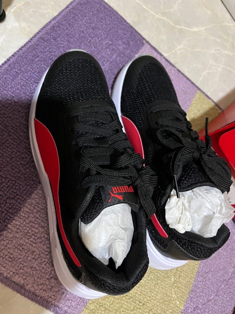 Puma Taper Blk High Risk Red Limestone Men s Fashion Footwear
