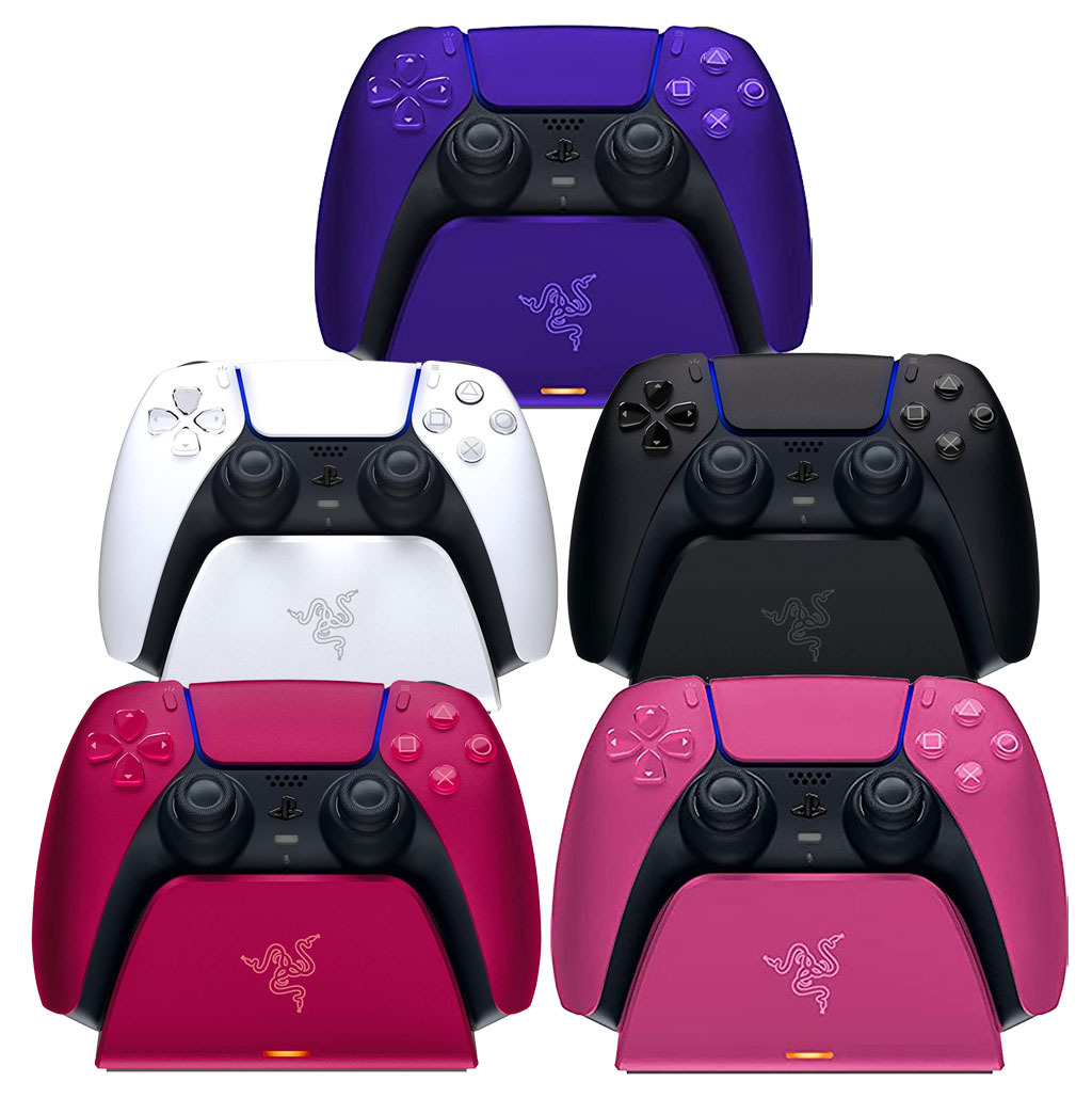 Razer PS5 DualSense Controllers Quick Charging Stand, Video Gaming