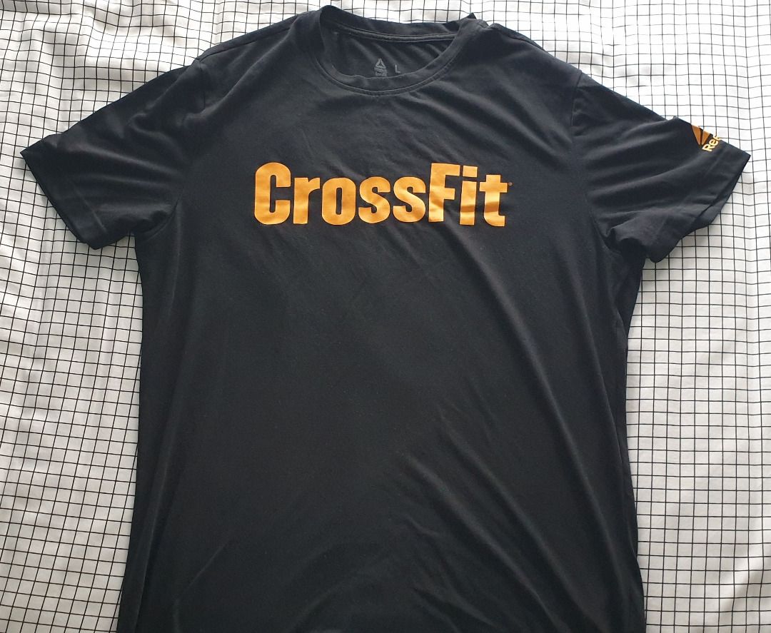 Reebok black Crossfit T Shirt Size L Men s Fashion Tops Sets