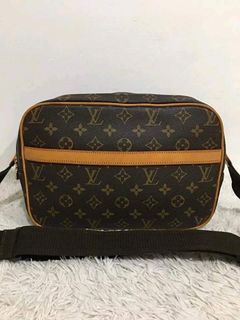 Japan Used Bag] Used Louis Vuitton Reporter Gm Monogram Brw/Pvc/Brown Bag