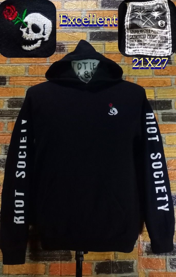 Riot society black hoodie new arrivals