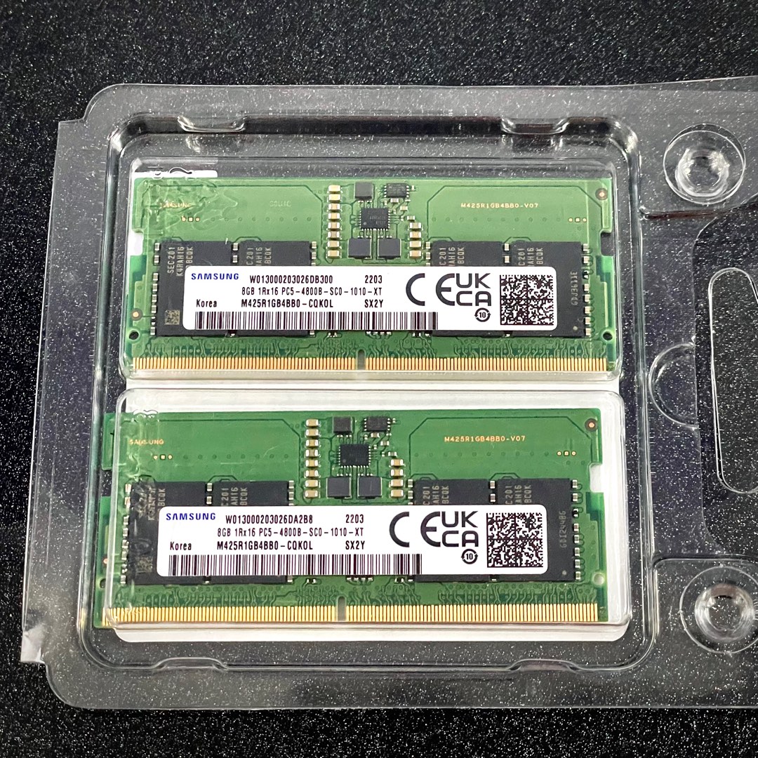 Samsung 16GB (2 x 8GB) DDR5 4800MHz SODIMM Laptop RAM