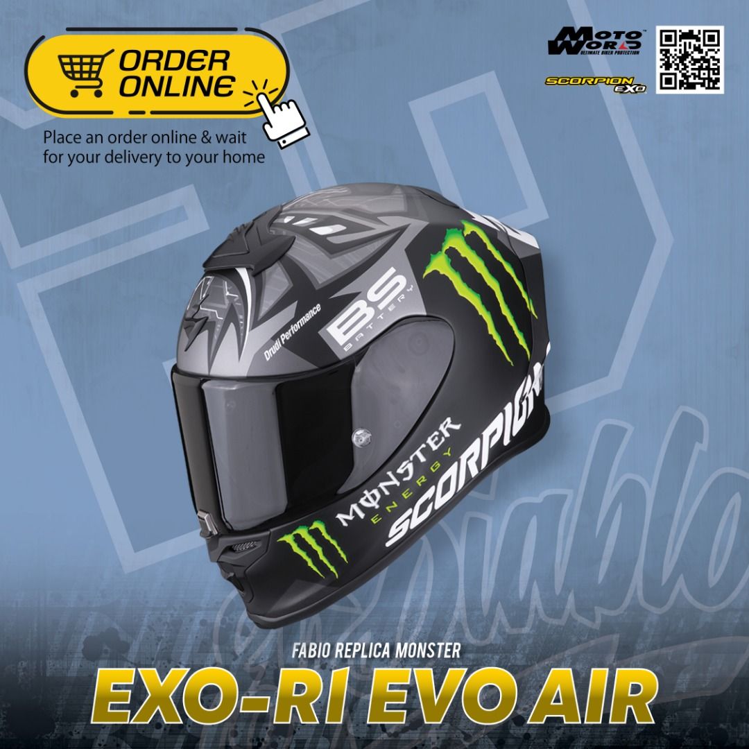 Scorpion EXO-R1 AIR ファビオクアルタラロ モンスターヤマハ SCORPION