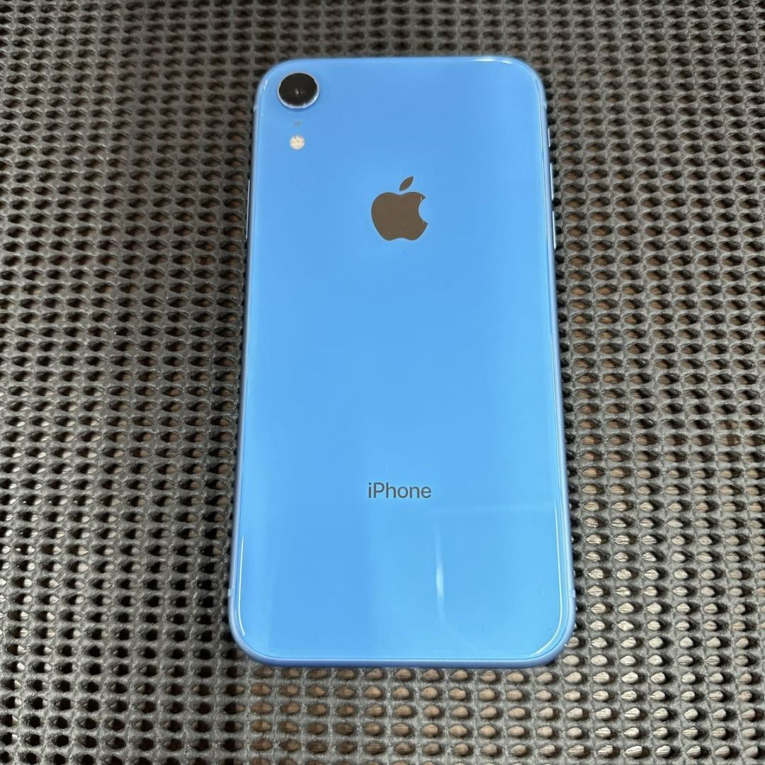 SIM 已解鎖♪] Apple iPhone XR 128GB 藍色, 手提電話, 手機