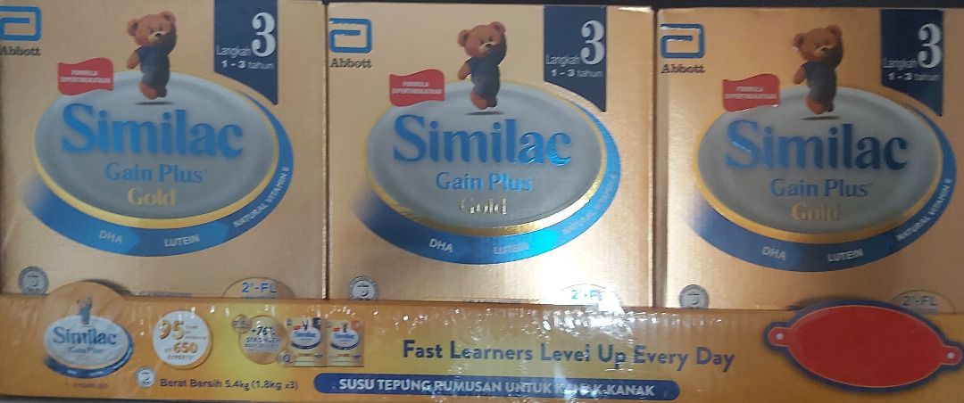 Similac stage 3 (1.8 L), Babies & Kids, Nursing & Feeding, Weaning ...