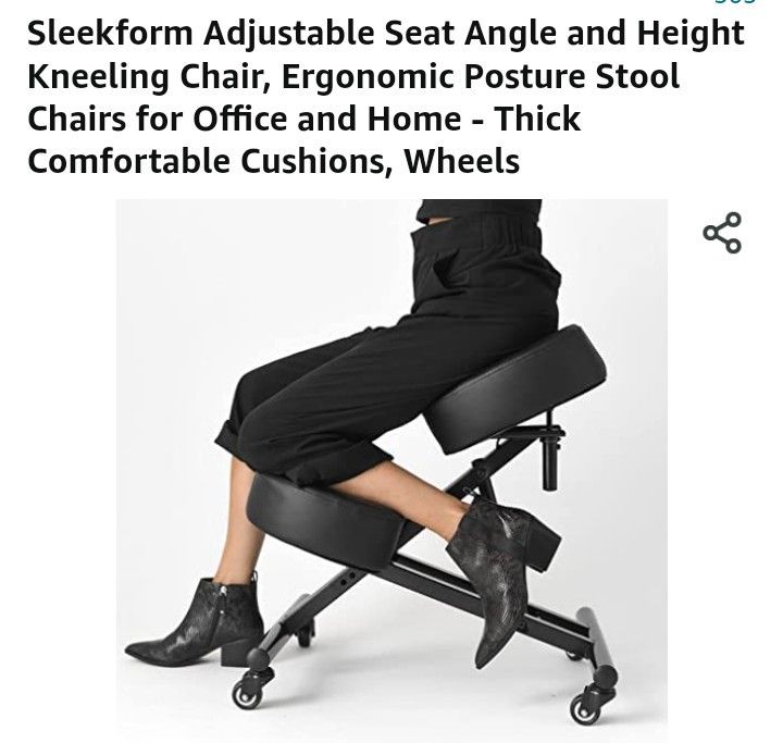 Sleekform kneeling deals chair height adjustable