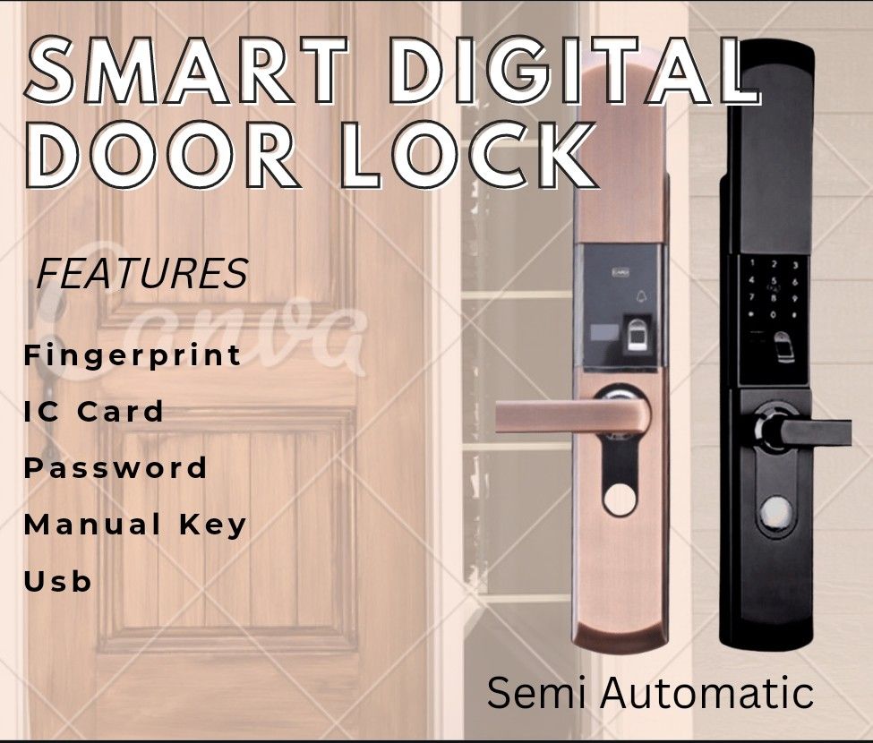 Smart digital door lock, Furniture & Home Living, Security & Locks