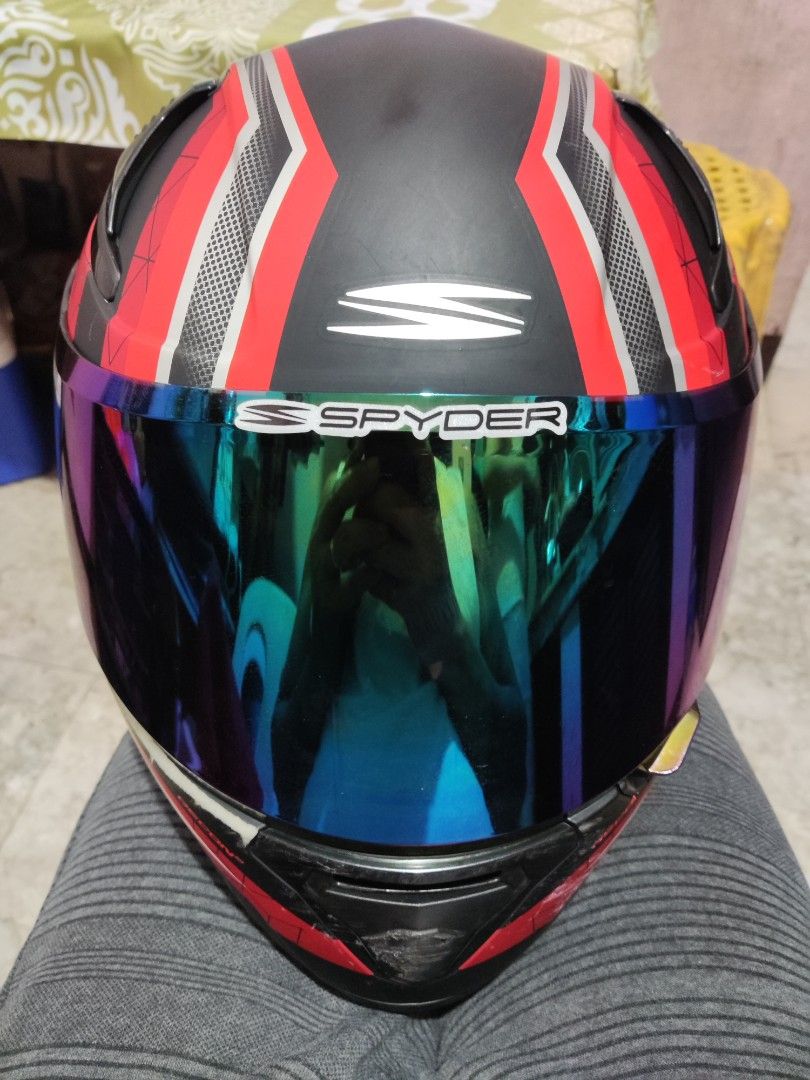 Spyder Recon2 Matte Red XL Motorbikes Motorbike Parts