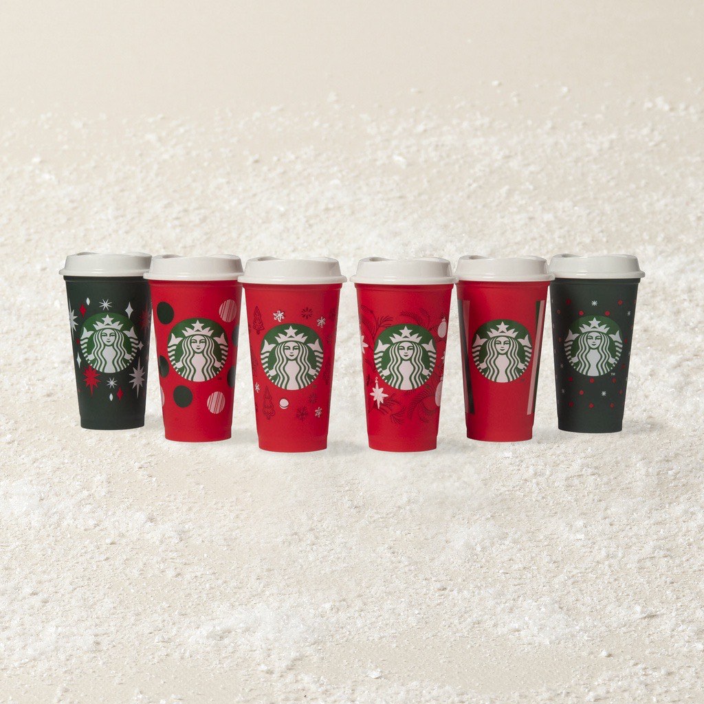 Starbucks Christmas Reusable cups, Furniture & Home Living, Kitchenware