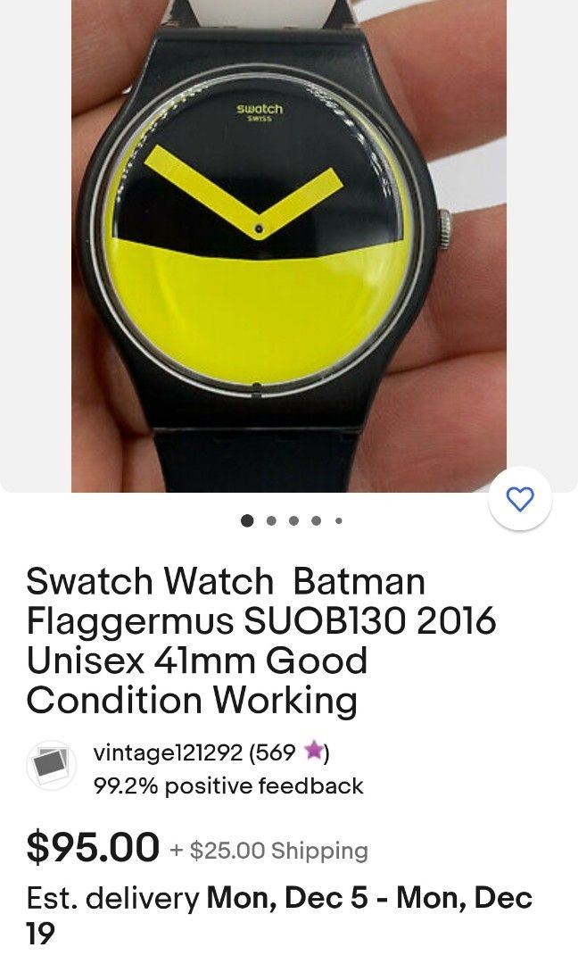 Swatch batman watch store