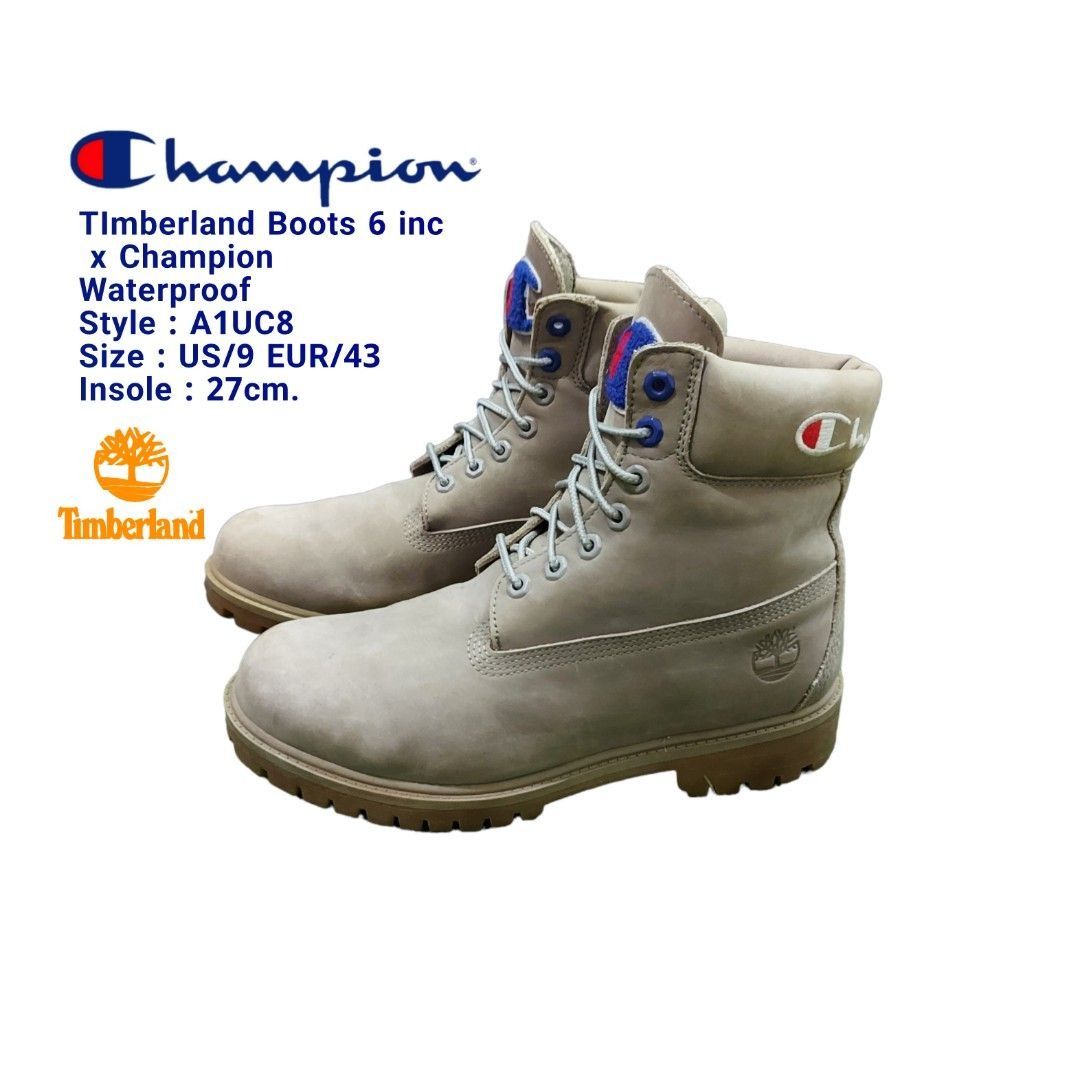 Grey timberland champion boots clearance